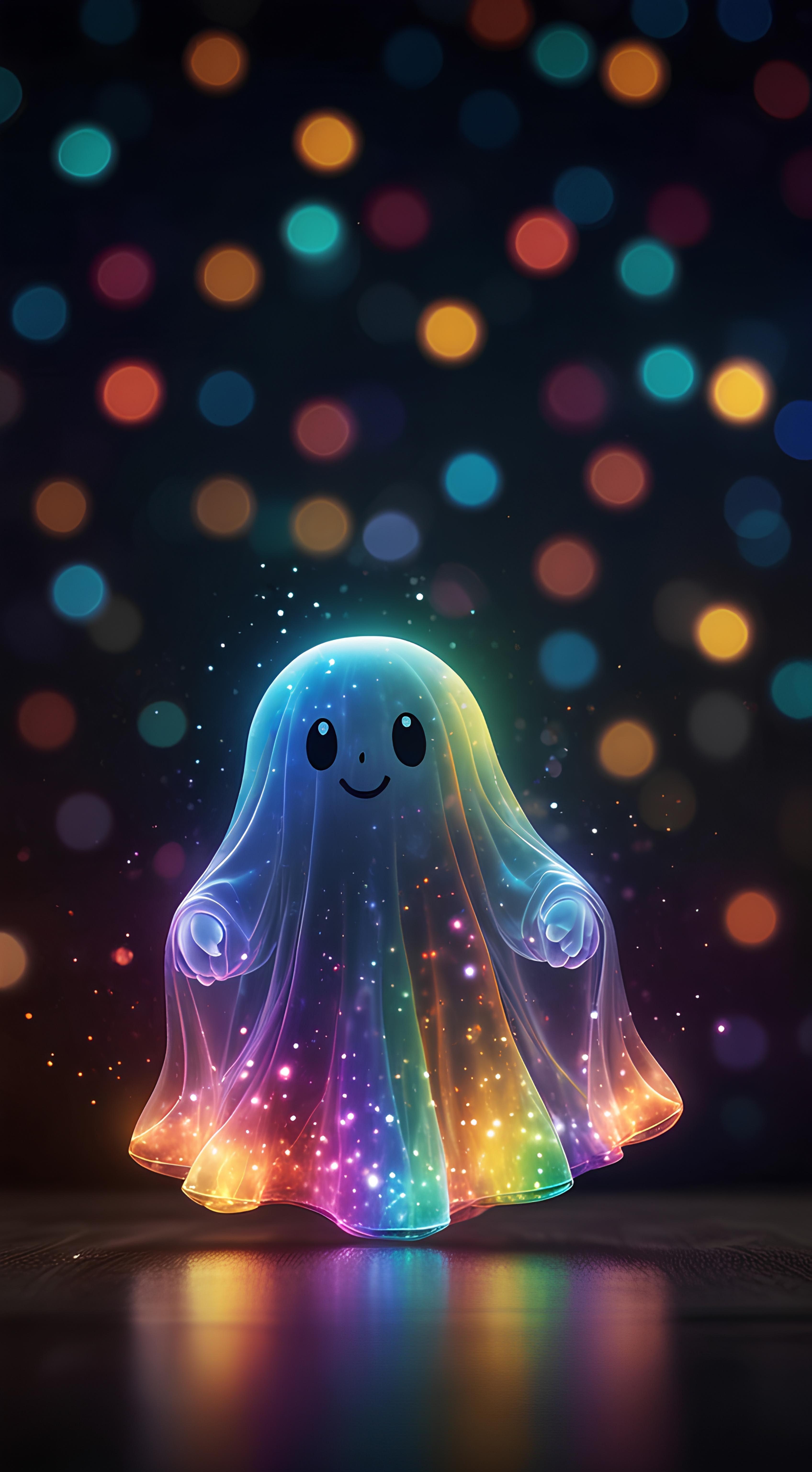 Halloween Rainbow Ghost