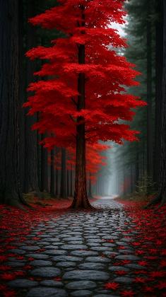 Crimson Serenity Path