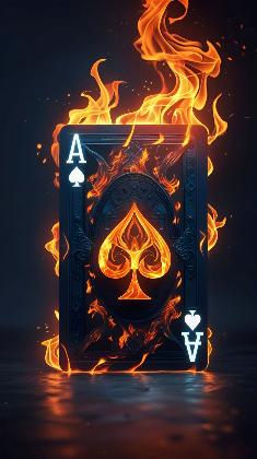 Flaming Spade