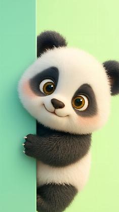 Peeking Panda Joy