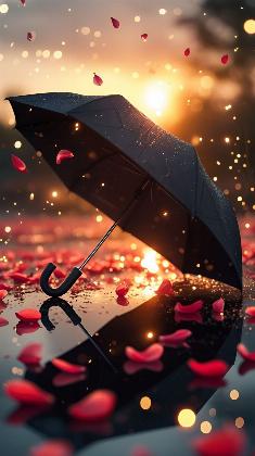 Twilight Petal Rain