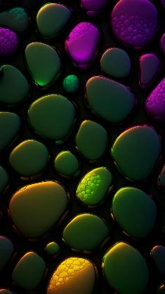 Neon Pebble Flow